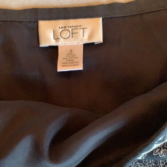 Loft silk and cotton paisley print skirt - Picture 2 of 2